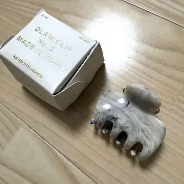 [ 미사용 새상품 ] UNDO 헤어 클립 No2 Grey marble
