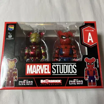 MARVEL STUDIOS 베어브릭 아이언맨 스파이더맨