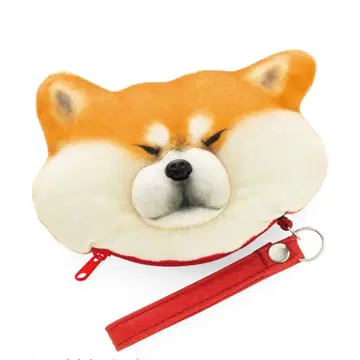 릴식 IC 카드 케이스 통통하고 아주 귀여운 시바견이 지켜줄게요 쫀득쫀득