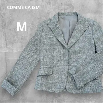 컴시즘 테일러드 자켓 트위드 그레이 M 새상품급