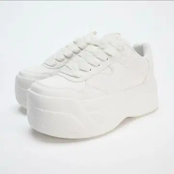 ZARA 플랫 플랫폼 밑창 러닝 스니커즈