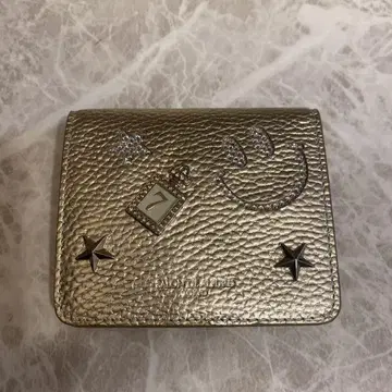 살롱 드 알파드 루쿠체 이단 접이식 미니 지갑 골드 스마일