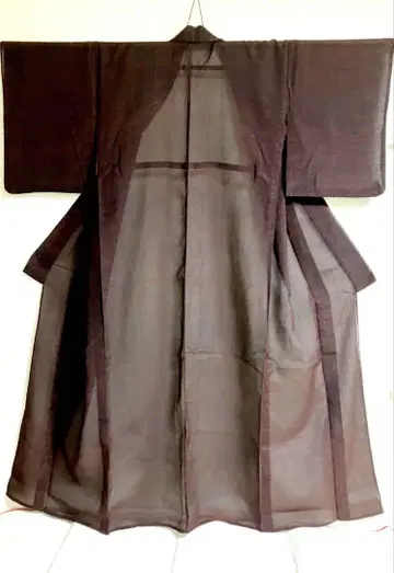 단옷기모노 순수 실크 양류 비침 있음