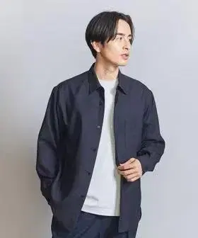 BEAUTY&YOUTH 린넨 터치 레귤러 형태 테이퍼드 셔츠