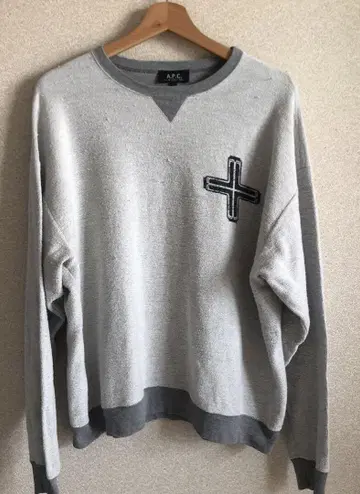 A.P.C. 인사이드 아웃 맨투맨 L 그레이 빈티지 프랑스제