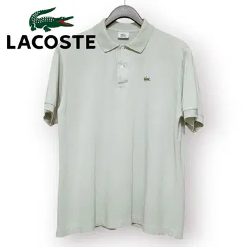 80s LACOSTE 피케 셔츠 스모크 그린 5 사이즈 L 사이즈