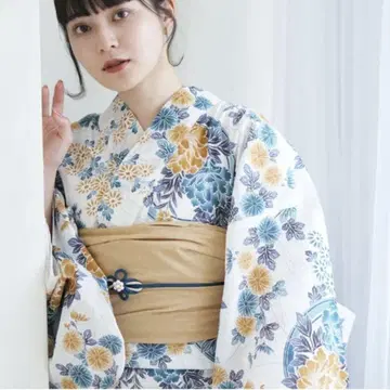 utatane 유카타 3점 세트 면 명주