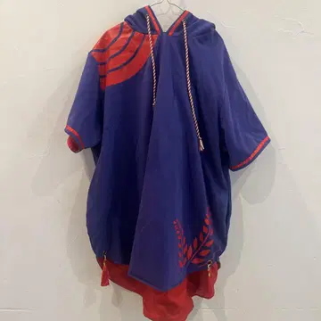 favorite IRO+IRO 선명한 바이컬러 후드티 일본풍 패턴