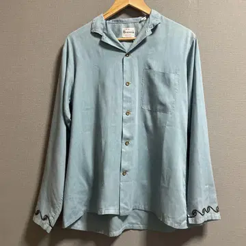 60s 긴팔 셔츠 USA제 레이온 폴리 brunchswick