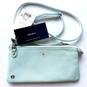 [새상품] ADMJ 송아지 가죽 모차르트 지갑 숄더백 스카이블루