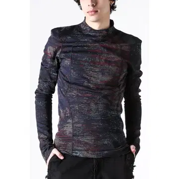 julius GRAPHICAL JACQUARD knit 917KNM3