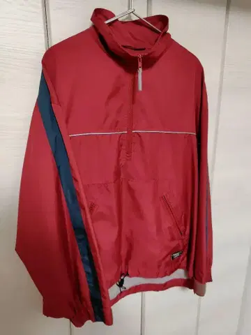 LLBean 나일론 지퍼 풀오버 자켓 80s 리플렉트