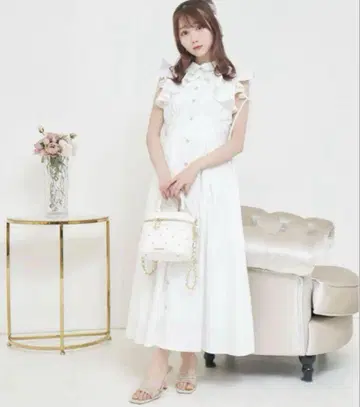 로제 뮤즈 rosemuse flare shirt dress 화이트