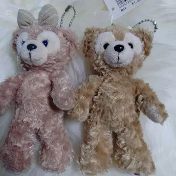 더피 봉제 인형 키링 2개 세트