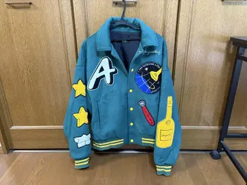 새상품급 A few good kids 바시티 자켓 그린 L