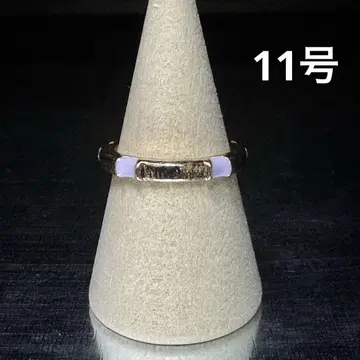 빈티지 패션 반지 골드 11호 대나무 핑크 스톤