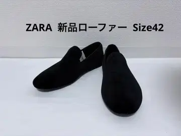 [ 미사용 새상품 ] ZARA 벨로아 슬립온 로퍼