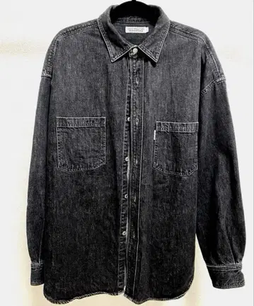 cootie Denim Work Shirt black fade M