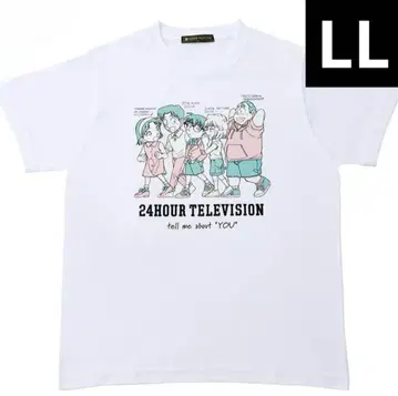 24HTV48 차리셔츠 명탐정 코난 화이트 화이트 LL