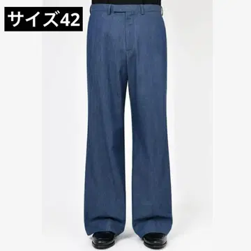 [ LAD MUSICIAN ] 4.5oz 데님 플레어 슬랙스 사이즈 42