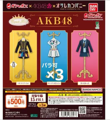 AKB48 캡슐 토르소 마네킹 20주년 기념 포니테일과 스크런치