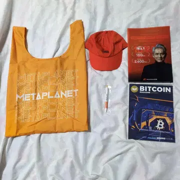 METAPLANET 임시 주주 총회 에코백과 캡 세트