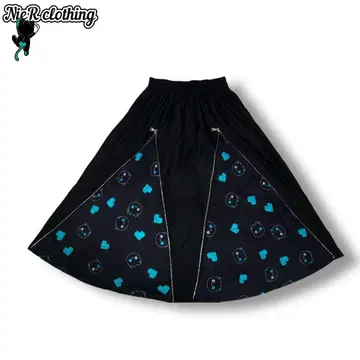 NieR 포켓 부착 2WAY ZIP LONG SKIRT [ 시엘 ]