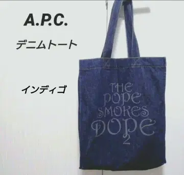 A.P.C. 토트백 데님 B4 사이즈 수납 가능 [레어!]