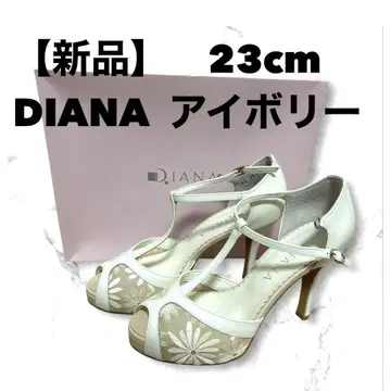 [ 새상품 ] DIANA 다이애나 샌들 펌프스 레이스 23cm 화이트