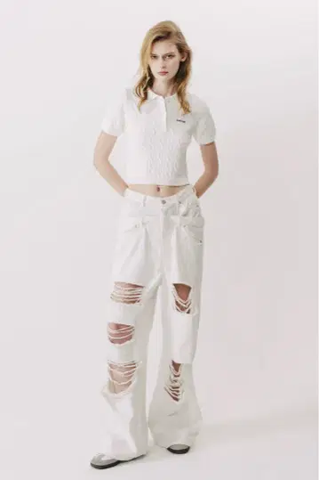 thetoe Lexington double belt denim pants