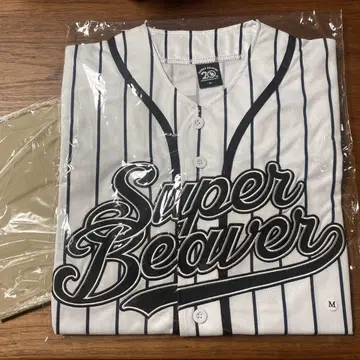 Super Beaver zozo 마린 베이스볼 셔츠 M 화이트