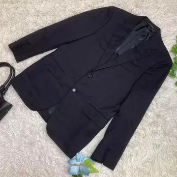 컨디션 최상 그린 라벨 릴랙싱 테일러드 자켓 블랙 백 오픈 48 L