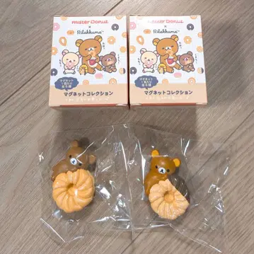마그넷 컬렉션 2개 세트 리락쿠마 차이로이코구마 미스터도넛 콜라보