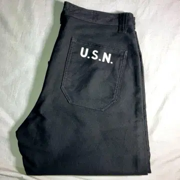 리얼 맥코이 USN N-1 TROUSERS 스텐실 데크 팬츠