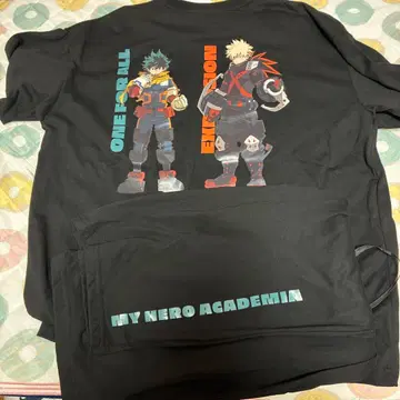 MY HERO ACADEMIA T셔츠 블랙 L사이즈 상하의