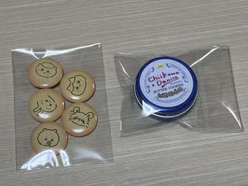 치이카와 (먼작귀) 푸치 캔뱃지 야오킨 다니사 버터 쿠키 콜라보