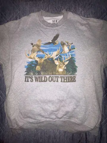 IT'S WILD OUT THERE 그레이 XL 트레이닝복