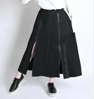 롱 스커트 지퍼 디자인