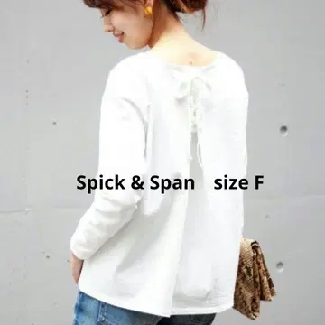 [Spick & Span] 델라베 저지 백 레이스업 풀오버