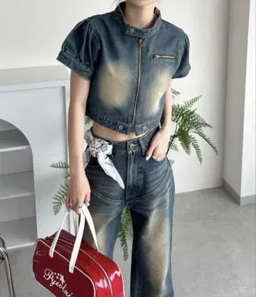 sedacile girl 숏 데님 자켓