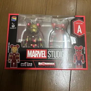 marvel 베어브릭 아이언맨 스파이더맨