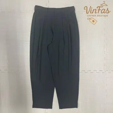 vintage 노옴코어계 그레이 와이드 슬랙스 팬츠 비즈니스