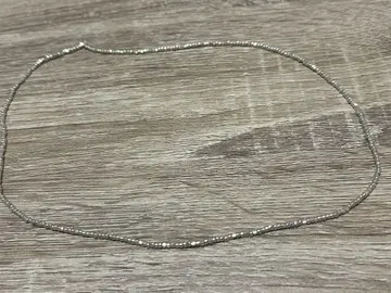 가격 인하 실버 비즈 목걸이