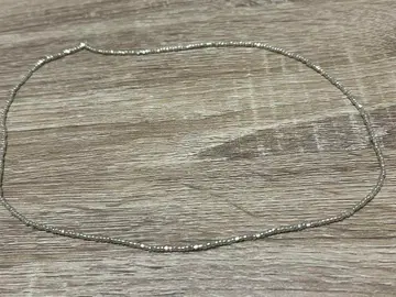 가격 인하 실버 비즈 목걸이