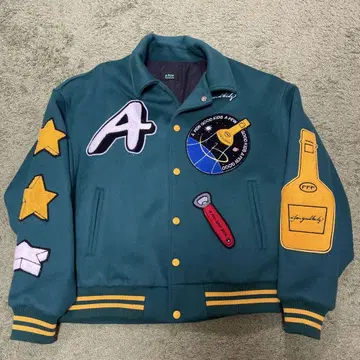 afgk 우주 셔틀 디자인 바시티 자켓 빅 사이즈 사진 추가