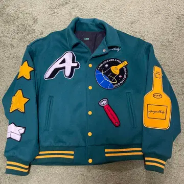 afgk 우주 셔틀 디자인 바시티 자켓 빅 사이즈 사진 추가