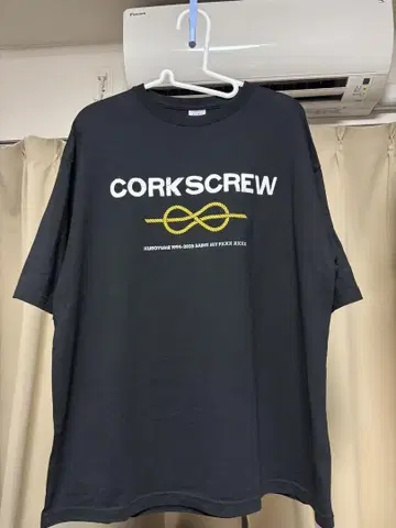 쿠로유메 CORKSCREW A GO GO 빅 티셔츠 L 사이즈