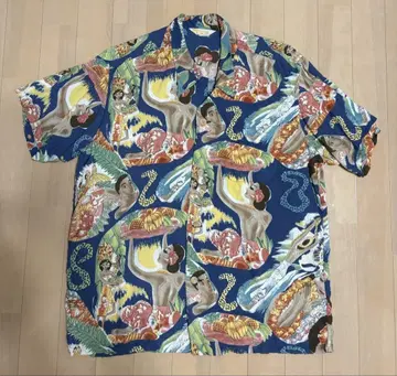 선서프 sunsurf 하와이안 셔츠 메뉴 패턴