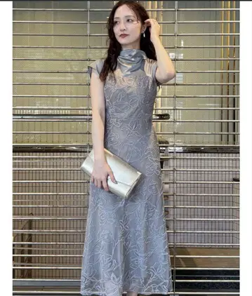 LAGUNAMOON LADY 모아레 자수 도킹 원피스