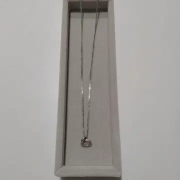 실버 하트 목걸이